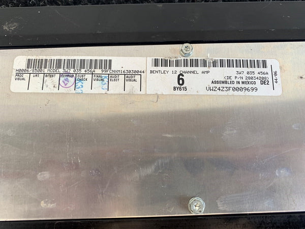 Bentley Continental GTC 12 Kanaals Versterker