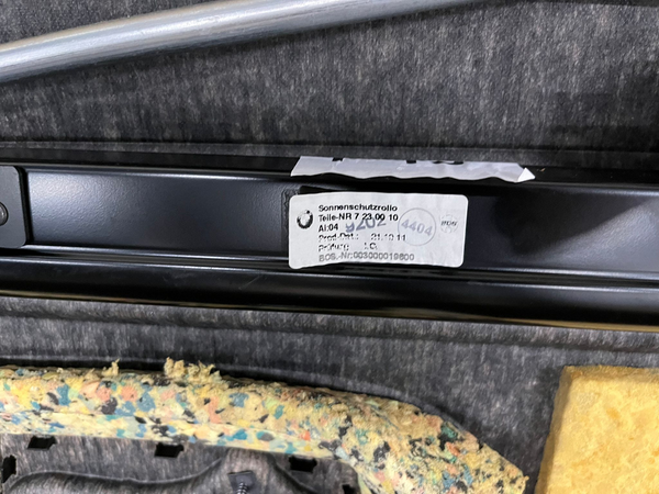 BMW 6-Serie (F13) Zonnenscherm Achterruit 7230010