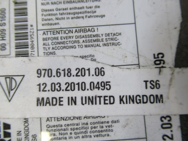 Porsche Panamera 970 Module Airbags