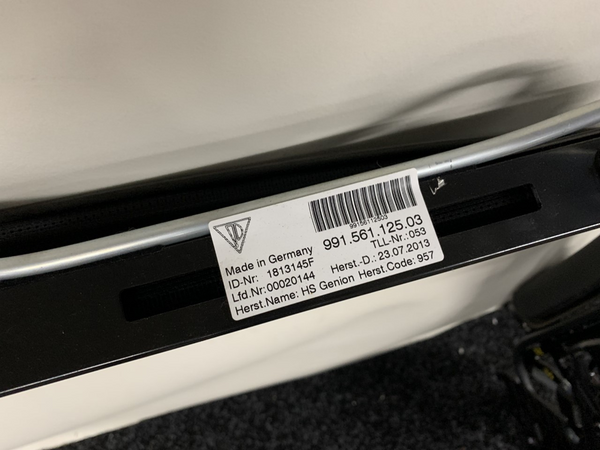 Porsche 911 991 Carrera Cabrio Windscherm Compleet