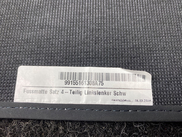 Porsche 911 (991) Carrera Floor Mat OEM NEW! 99155161308A75