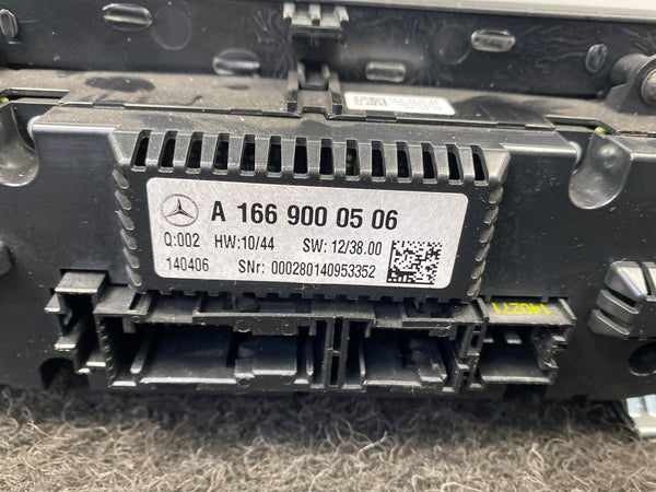 Mercedes Benz GL-Klasse (X166) Climate Control Unit A1669000506